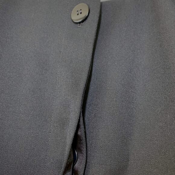 Dior Vintage Fitted Cropped Wool Button Down Padded Blazer Jacket Black US 8 - Picture 10 of 16